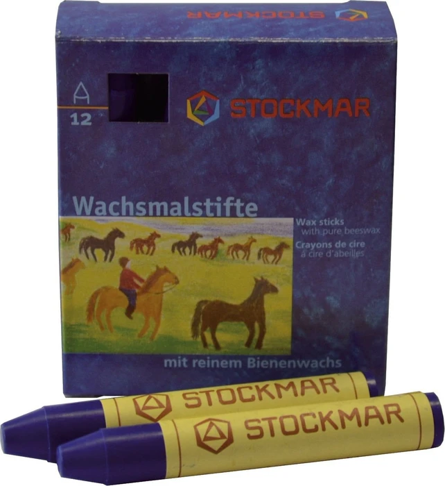 Stockmar Wachsstifte, ultramarin, 12er-Pack