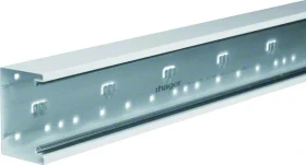 Hager Brüstungskanal-Unterteil Stahl, BRS, 68x100mm, f. Oberteil 80mm, Verkehrsweiß