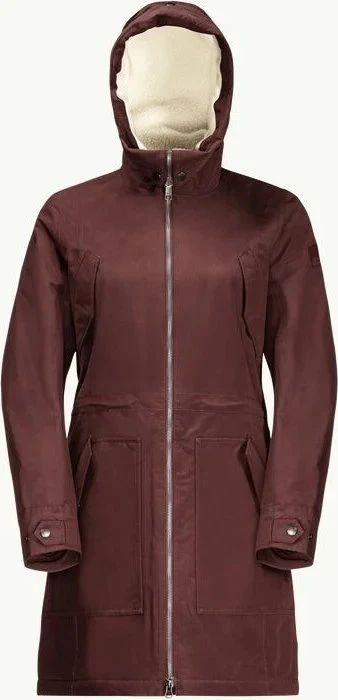 Jack Wolfskin Rocky Point Funktionsmantel cordovan red (Damen)