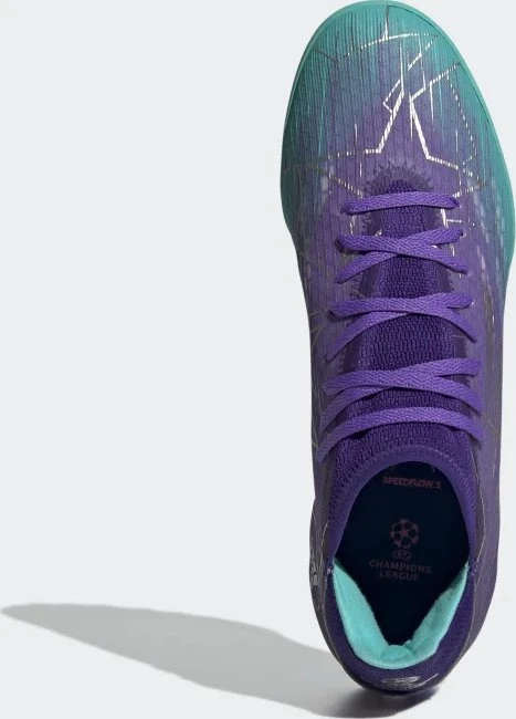 adidas X Speedflow.3 TF purple rush/silver metallic/mint rush