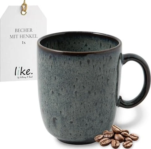 like by Villeroy & Boch Lave Gris Kaffeebecher 400ml