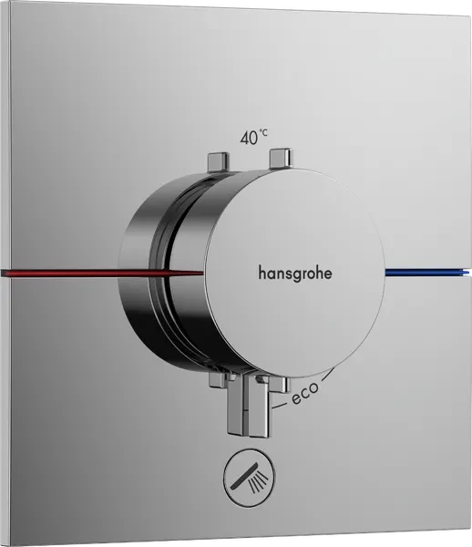 Hansgrohe ShowerSelect Comfort E Thermostat Unterputz für 1 Verbraucher und einen zusätzlichen Abgang chrom