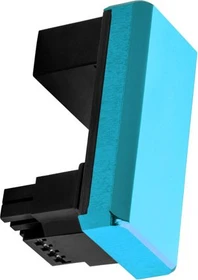 CableMod 12VHPWR Winkeladapter 180 Grad, Variante A, Sense-Pins an der Unterseite, hellblau