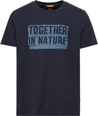 Camel Active Jersey aus zertifiziertem Orangic Cotton T-Shirt kurzarm blau (Herren)