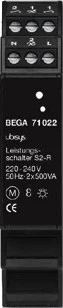 Bega Zigbee-Steuermodul mit Relaiskontakt 2-fach, 2x 500VA, 1TE REG, Funk-Steuermodul