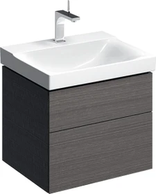 Geberit Xeno² Unterschrank für Waschtisch 58x53x46.2cm, 2 Schubladen, sculturagrau