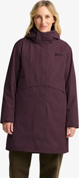 Jack Wolfskin Baylight 3in1 Funktionsmantel amaranth (Damen)