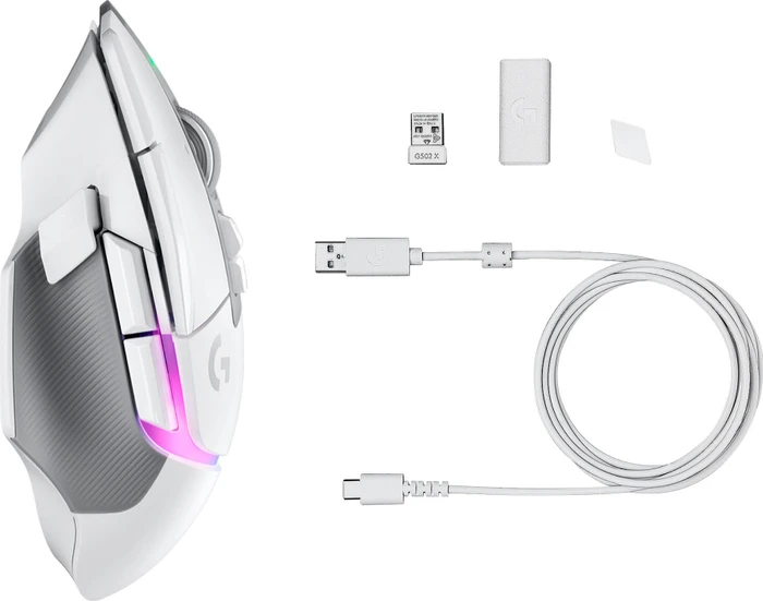 Logitech G502 X Plus, weiß, USB