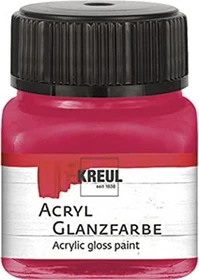 Kreul Acryl Glanzfarbe, dunkelrot, 20ml