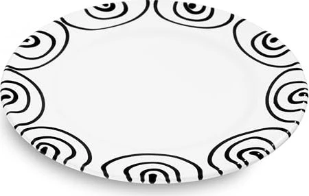 Gmundner Keramik Schwarzgeflammt Dessertteller Gourmet 22cm