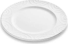 Gmundner Keramik Weißgeflammt Dessertteller Gourmet 22cm