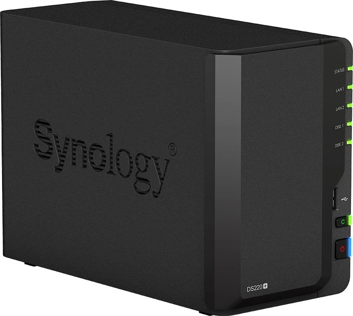 Synology DiskStation DS220+ 12TB, 2GB RAM, 2x RJ-45 1000Base-T, 2x USB-A 3.0