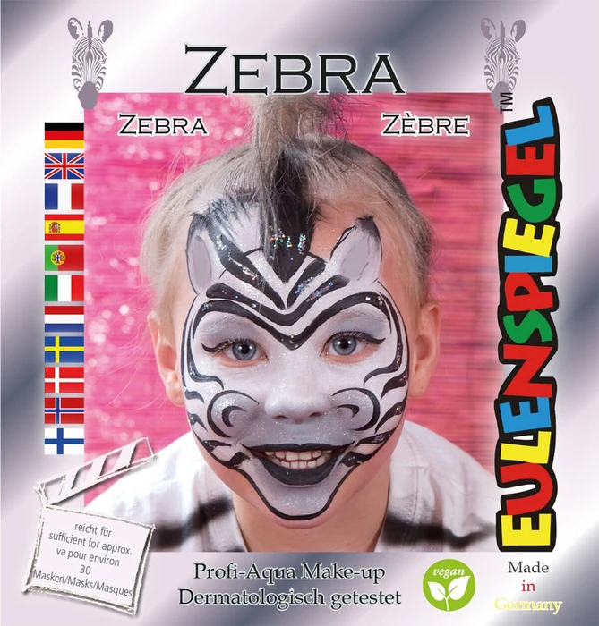 Eulenspiegel Zebra Schmink-Palette