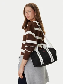 Tommy Hilfiger Essential Logomuster Crossbody Tote Shopper schwarz