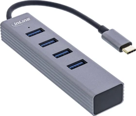 InLine USB-Typ C USB-Hub, 4x USB-A 3.0, USB-C 3.0 [Stecker] (33271N)