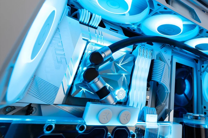 EK Water Blocks Quantum Line EK-Quantum Velocity² Edge D-RGB Silver Edition, 1700, Nickel Acryl