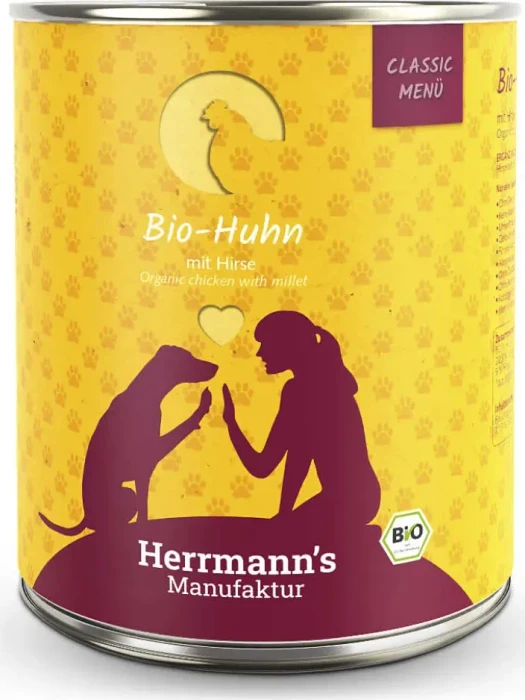 Herrmann's Manufaktur Bio-Huhn mit Hirse und Gemüse, 4.80kg (12x 400g)