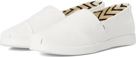 TOMS Alpargata Plus white recycled cotton canvas (Damen)