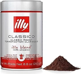 illy Moka Normale Röstung Kaffeepulver, 250g