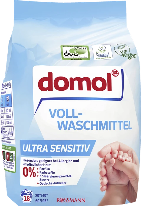 Domol Pulver Waschmittel Ultra Sensitiv, 1.22kg