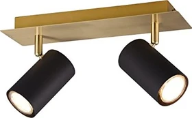 Trio Marley Spot 2-flammig schwarz/gold