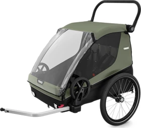 Thule Courier Fahrradanhänger vintage green