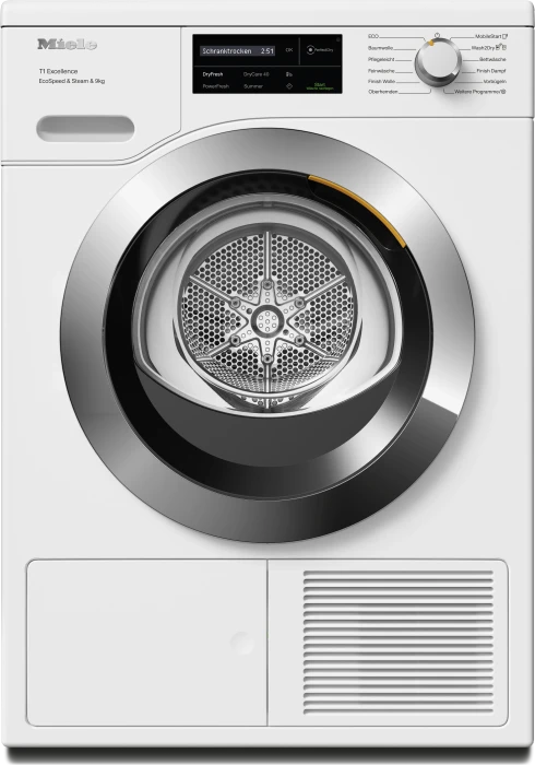 Miele T1 Excellence TEL785WP EcoSpeed & Steam & 9kg Wärmepumpentrockner