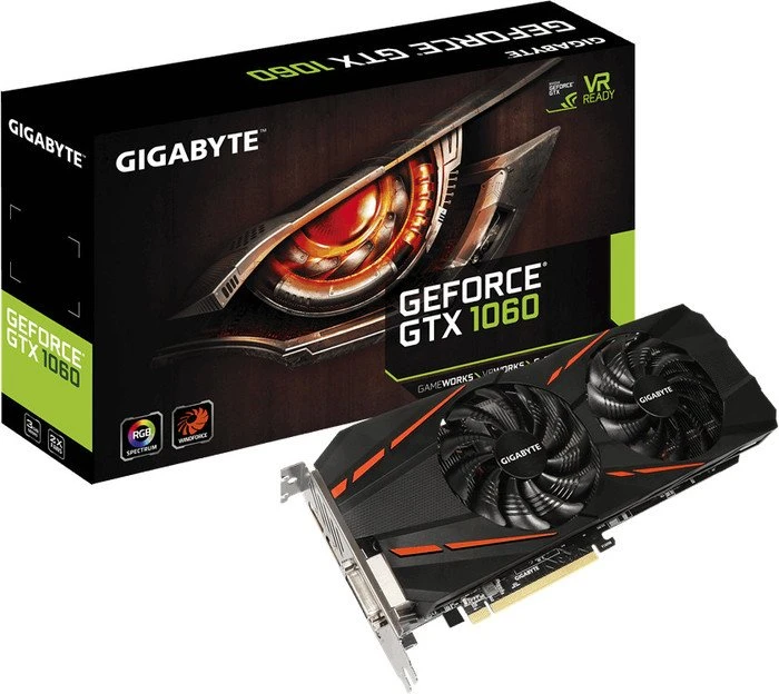 GIGABYTE GeForce GTX 1060 D5 3G (Rev. 2.0), 3GB GDDR5, DVI, HDMI, 3x DP