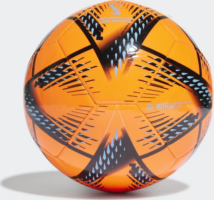 adidas Al Rihla FIFA WM 2022 Club Fußball solar orange/black/pantone