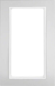 Berker B.3 Rahmen mit großem Ausschnitt Alu, aluminium/polarweiß matt