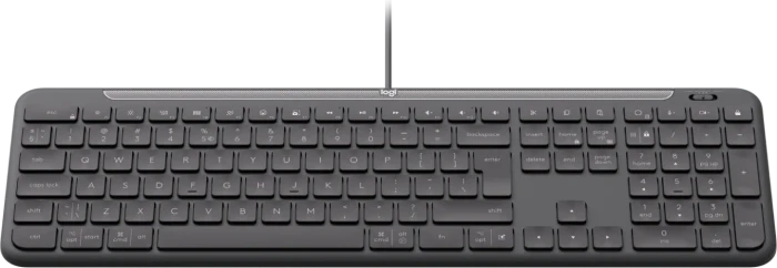 Logitech K620 Signature Slim Wired for Business, Graphite, USB, US