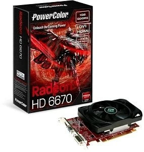 PowerColor Radeon HD 6670, 1GB GDDR5, VGA, DVI, HDMI