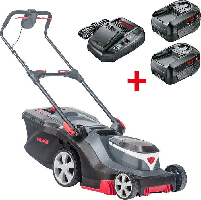 AL-KO Premium 382 Li Akku-Rasenmäher inkl. 2 Akkus 5.0Ah (Bosch kompatibel)