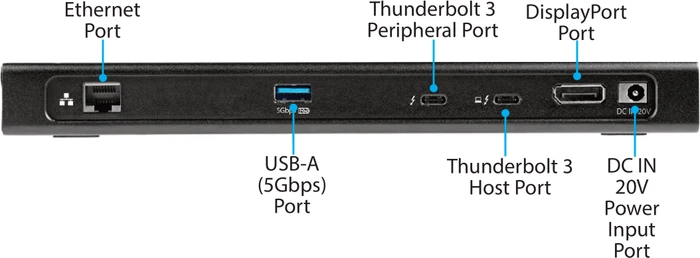 StarTech Dual-4K Thunderbolt 3 Dock mit M.2 Slot, Thunderbolt 3 [Buchse]