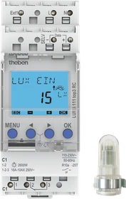 Theben LUNA 111 top3 AL Einbau-Lichtsensor/Dämmerungsschalter, Schaltaktor (1110130)
