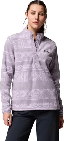 Columbia Benton Springs Half Snap Fleece Print Pullover shale purple/deschutes days (Damen)