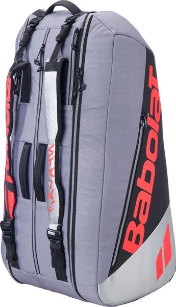 Babolat RH9 Pure Strike Tennistasche grey/neon red