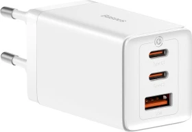 Baseus GaN5 Pro 3 Ports Fast Charger 65W weiß