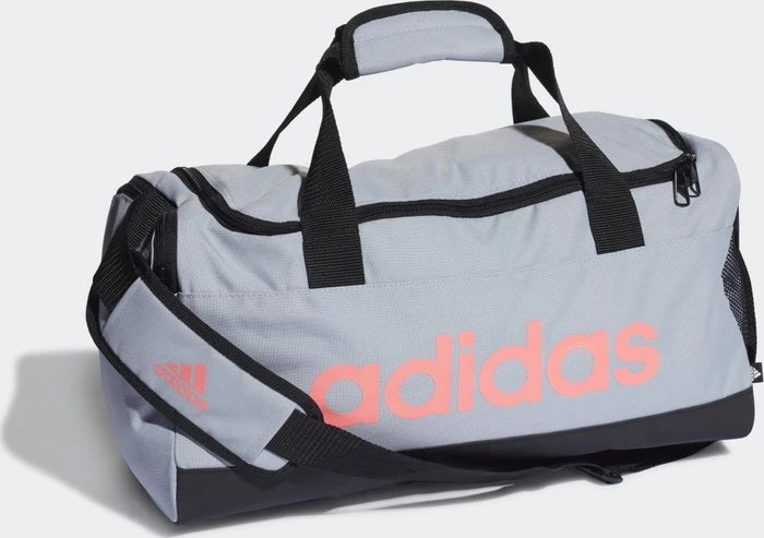 adidas Essentials Logo Duffelbag Extra Small Sporttasche halo silver/acid red/black