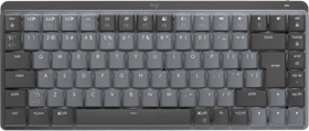 Logitech MX Mechanical Mini, Graphite, LEDs weiß, Logi Bolt, Kailh Choc V2 LOW PROFILE BLUE, USB/Bluetooth, US (920-010782)