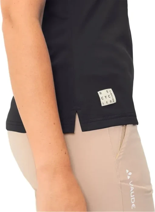 Vaude Essential Poloshirt kurzarm schwarz (Damen)