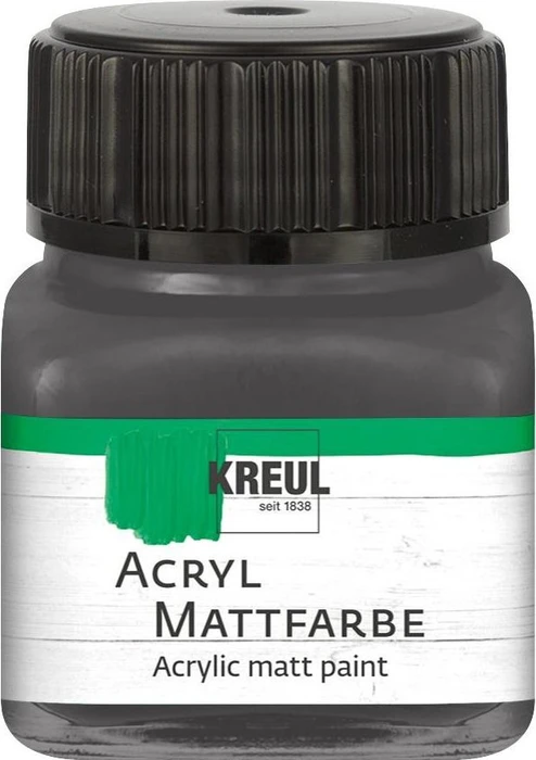 Kreul Acryl Mattfarbe, graphitgrau, 20ml (75276)