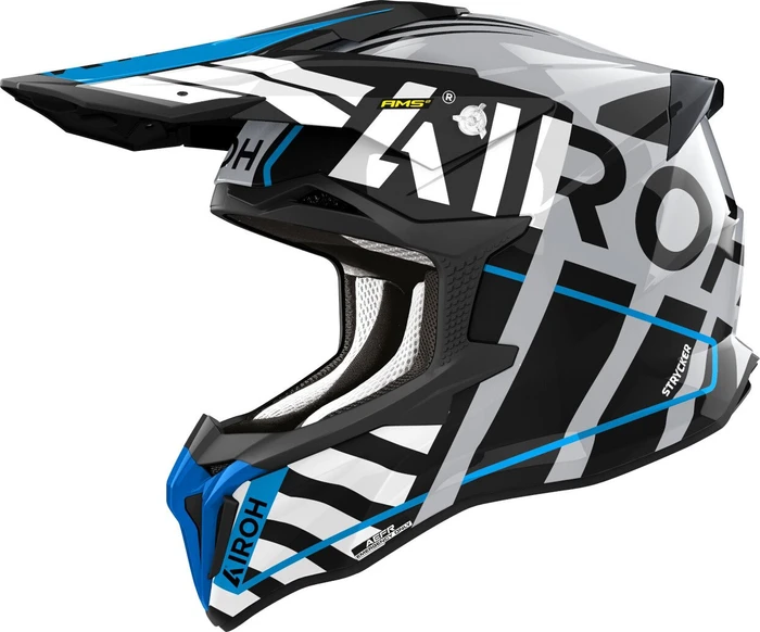 Airoh Strycker Brave grau/schwarz/blau