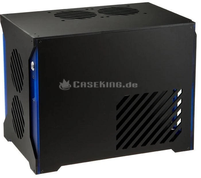 Parvum Systems S2.0 schwarz/blau, Acrylfenster