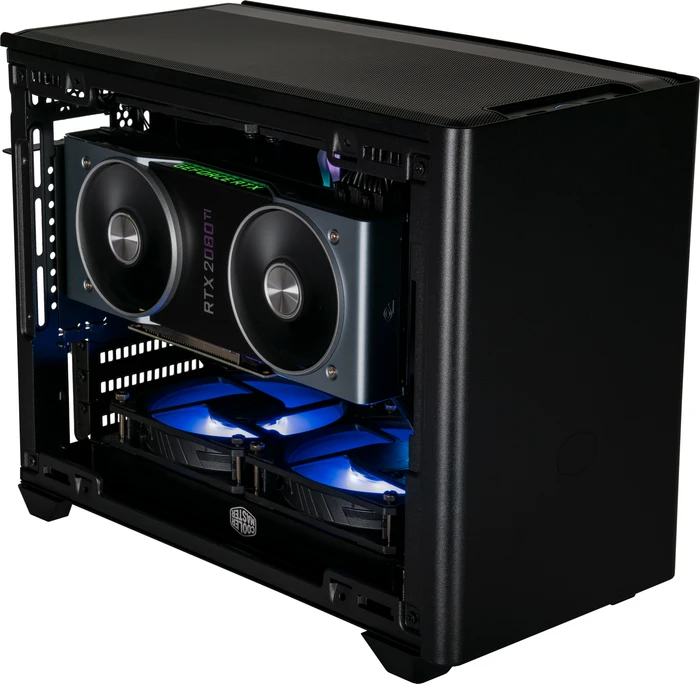Cooler Master MasterBox NR200P, schwarz, Glasfenster, Mini-ITX