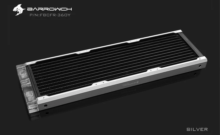 Barrow BarrowCH Chameleon Fish Series Radiator 360, PMMA, matt silver
