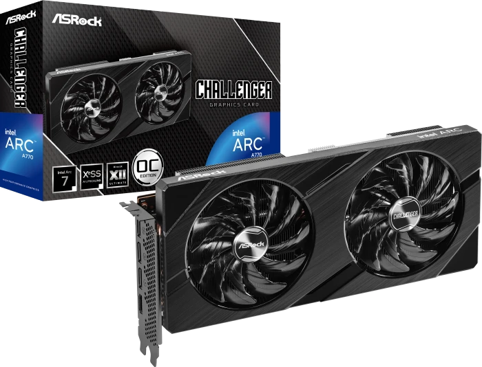 ASRock Arc A770 Challenger 16GB OC, A770 CL 16GO, 16GB GDDR6, HDMI, 3x DP