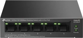 TP-Link LS100 LiteWave Desktop Switch, 5x RJ-45, 41W PoE (LS105LP)