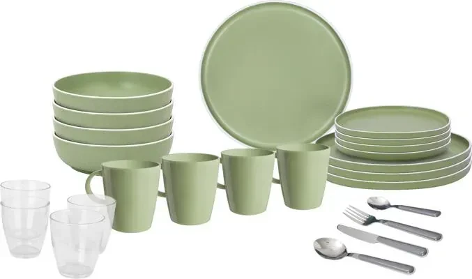 Brunner All Inclusive 36-teilig Geschirrset dolomit green