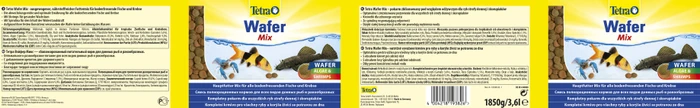 Tetra Wafer Mix Hauptfutter für Bodenfische und Krebse, 1.85kg, 3.60l